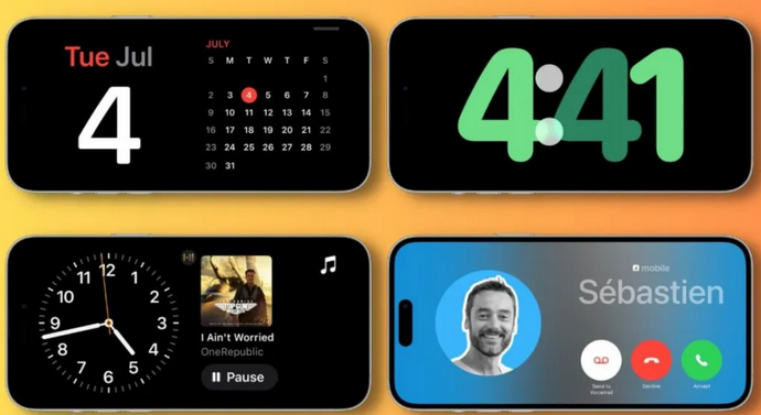 静宁苹果手机维修分享iOS17横屏充电待机显示有什么好处 