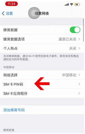 静宁苹果14维修网分享如何给iPhone14的SIM卡设置密码 